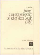 Portada de Prólogo a un escrito filosófico del señor Victor Cousin (1834)