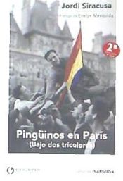 Portada de Pingüinos en París (bajo dos tricolores)