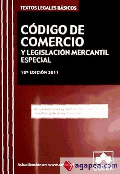 CODIGO DE COMERCIAL Y LEGISLACION MERCANTIL ESPECIAL-10 ED