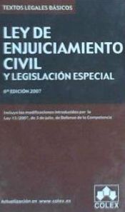 Portada de LEY DE ENJUICIAMIENTO CIVIL Y LEGISLACION ESPECIAL