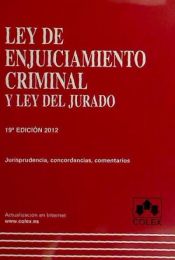 Portada de LEY DE ENJUICIAMIENTO CRIMINAL 19ª ED