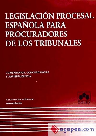 Legislacion proc.española para procuradores 1ª ed