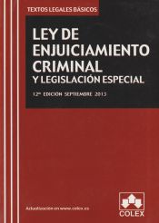 Portada de Ley de enjuiciamiento criminal y legislación especial