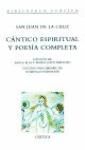 Portada de CANTICO ESPIRITUAL Y POESIA COMPLETA (R)