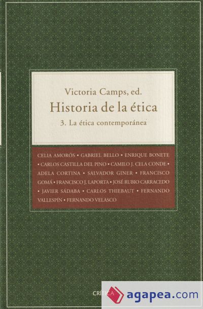 Historia de la ética. Vol.III