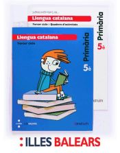 Portada de Llengua catalana + Quadern d'activitats Supercompetents. 5 Primària. Construïm. Illes Balears