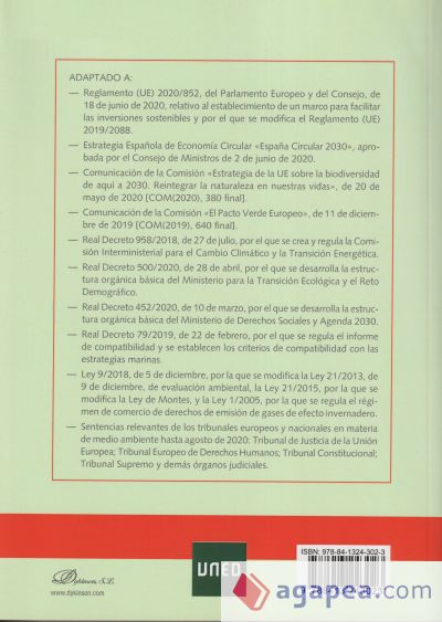 Administración y legislación ambiental