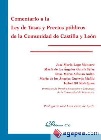 Comentario a la Ley de Tasas y Precios públicos de la Comunidad de Castilla y León