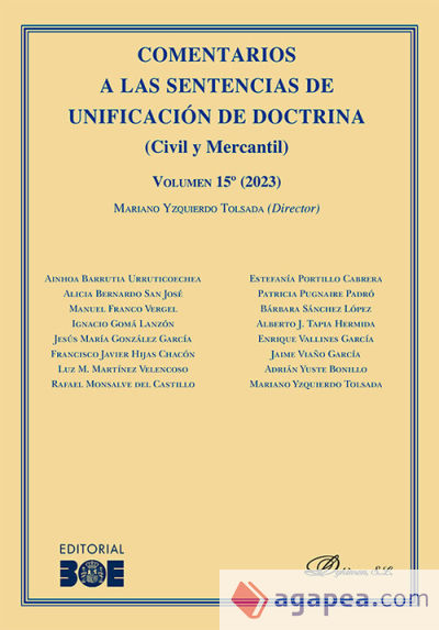 Comentarios a las Sentencias de Unificación de Doctrina (Civil y Mercantil) Volumen 15º (2023)