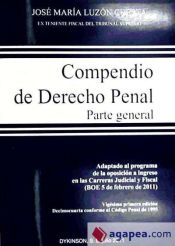 Portada de Compendio de Derecho Penal. Parte General