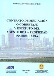 Portada de Contrato de mediación o corretaje y estatuto agente de la propiedad inmobiliaria