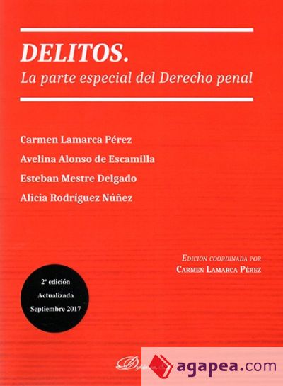 DELITOS. LA PARTE ESPECIAL DERECHO PENAL