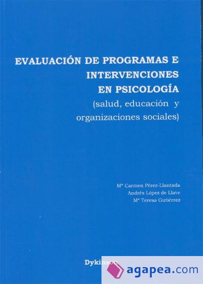 Evaluación de programas e intervenciones en psicología