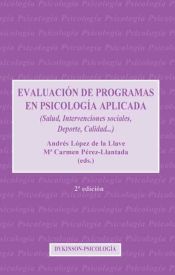 Portada de Evaluación de programas en psicología aplicada. 2ª edición