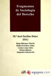 Portada de Fragmentos de sociología del derecho