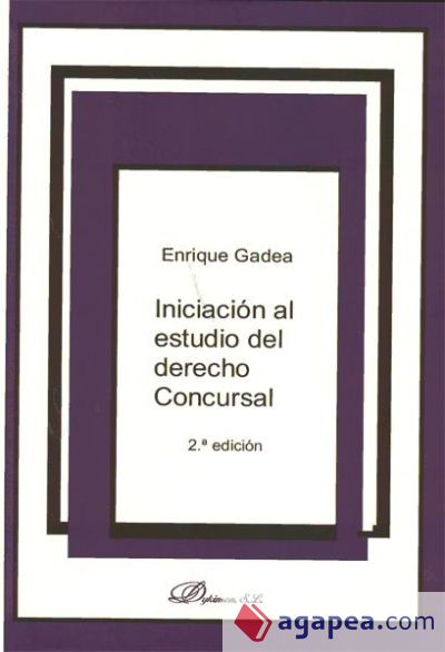 Iniciación al estudio del derecho Concursal