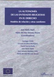 Portada de La autonomía de las entidades religiosas en el Derecho