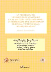 Portada de La presencia de estereotipos de género en el sistema educativo como determinante del desarrollo personal y profesional (Estudio descriptivo)