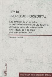 Portada de Ley de Propiedad Horizontal