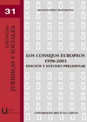 Portada de Los Consejos Europeos 1998-2001. Edición y estudio preliminar