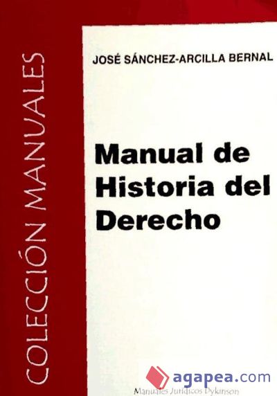 MANUAL DE HISTORIA DEL DERECHO