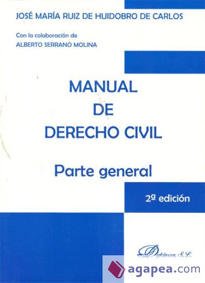Manual de Derecho Civil. Parte general