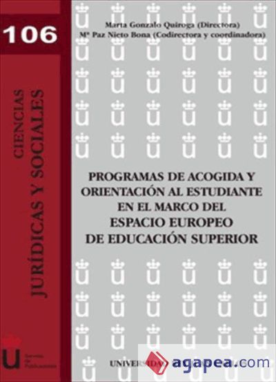 Programas de acogida y orientación al estudiante en el marco del espacio europeo de educación superior