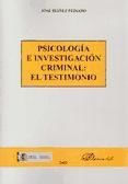 Portada de Psicolog&iacute;a e investigaci&oacute;n criminal. El testimonio (Ebook)