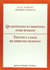 Portada de Quaestiones et responsa iuris romani. Textos y casos de derecho romano