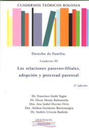 Portada de RELACIONES PATERNO-FILIARES, ADOPCION Y POTESTAD PARENTAL