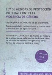 Portada de Ley de medidas de proteccion integral contra la violencia de genero