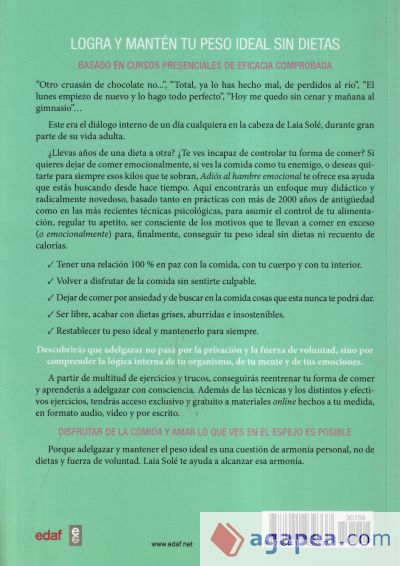 Adiós al hambre emocional: deja de comer a todas horas y consigue tu peso ideal sin dietas