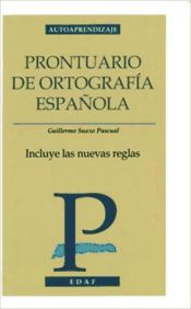 Portada de Prontuario de Ortografía Española