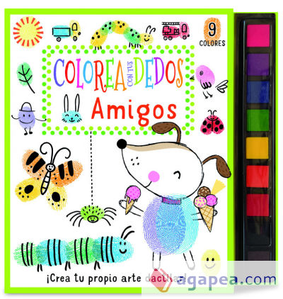 COLOREA CON TUS DEDOS: AMIGOS