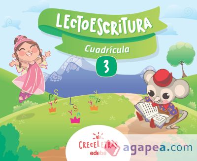 CRECELETRAS LECTOESCRITURA 3 CUADRÍCULA