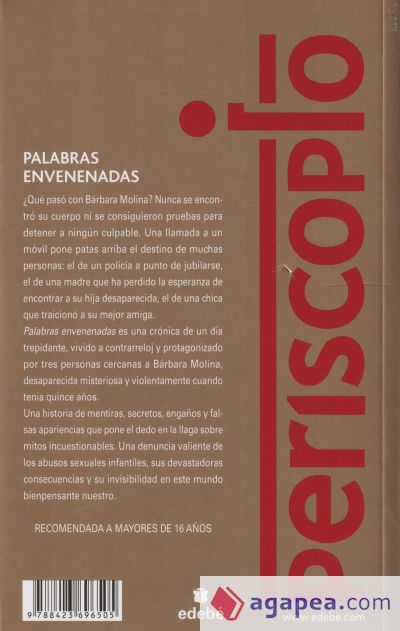 PALABRAS ENVENENADAS (PREMIO EDEBÉ DE LIT. JUVENIL)