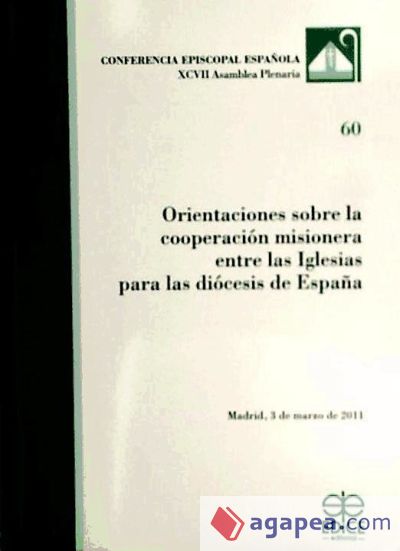 ORIENTACIONES COOPERACION MISIONERA IGLESIAS DIOC. ESPA¥A