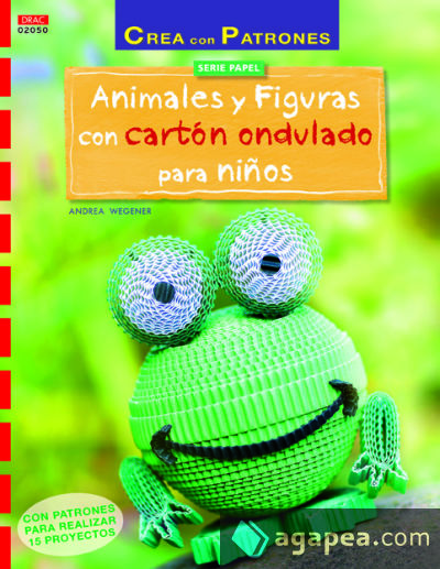 Animales y figuras con cartón ondulado para niños