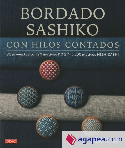 Bordado sashiko con hilos contados