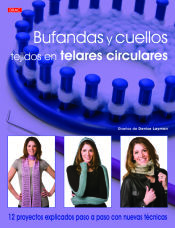 Portada de Bufandas y cuellos tejidos en telares circulares