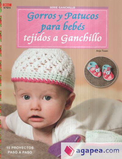 Gorros y patucos para bebés tejidos a ganchillo