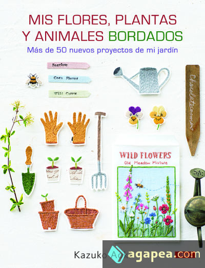 Mis flores, plantas y animales bordados