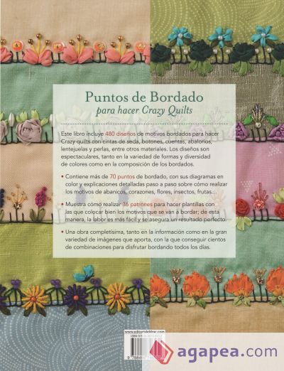 Puntos de bordado para hacer Crazy Quilts