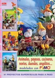 Portada de Serie Fimo nº 23. ANIMALES, PAYASOS, COCINEROS, NOVIOS, DUENDES, ANGELITOS