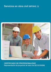 Portada de Servicios en obra civil. Certificados de profesionalidad. Representaci&oacute;n de proyectos de obra civil