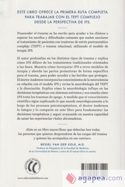 El Cuerpo Lleva La Cuenta, De Bessel Van Der Kolk, M.d.. Editorial  Eleftheria, Tapa Blanda En Español, 2017