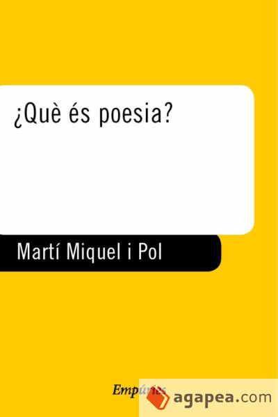 ¿Què és poesia?