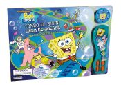 Portada de Bob Esponja. Fondo de Bikini. Libro de Juegos Electrónico