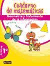 Portada de Cuaderno de Matemáticas. 1º Primaria. Geometría y tratamiento de la información