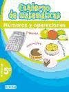 Portada de Cuaderno de Matemáticas. 5º Primaria. Números y Operaciones